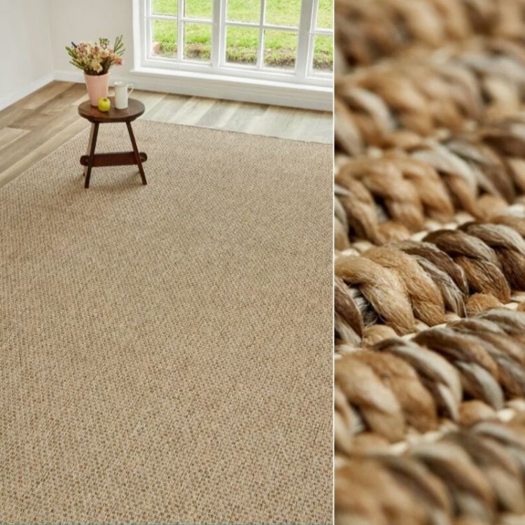 CHUNKY BOUCLE CAMEL RUG