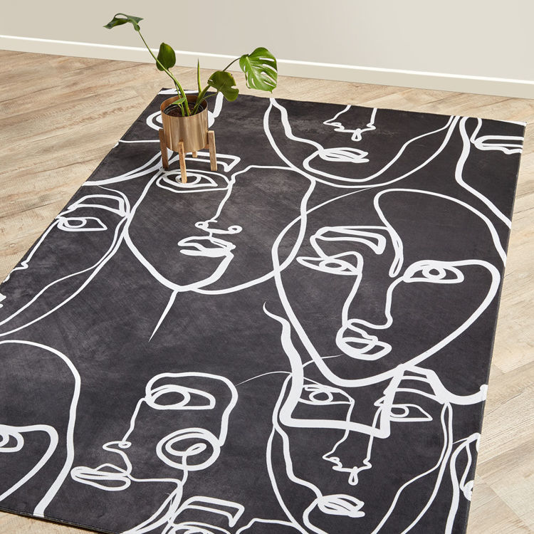 Picture of LINEAR FACES (PRINTED RUG)