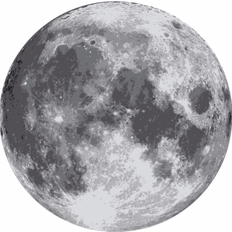 Picture of MOON ROUND (PRINTED RUG)