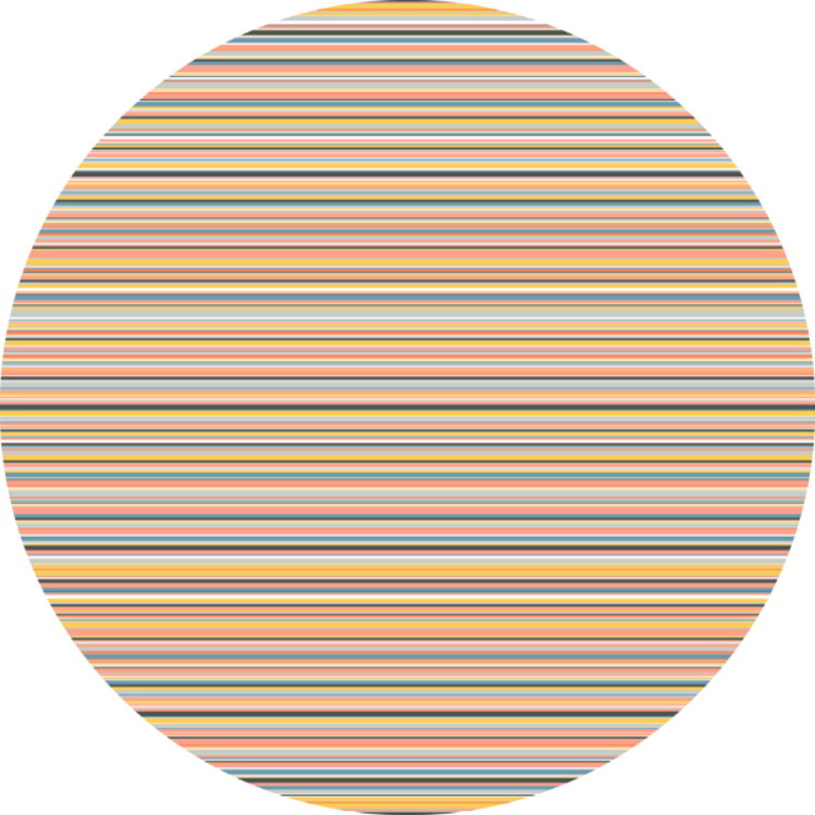 Picture of CANDY STRIPE BLISS ROUND (PRINTED RUG)
