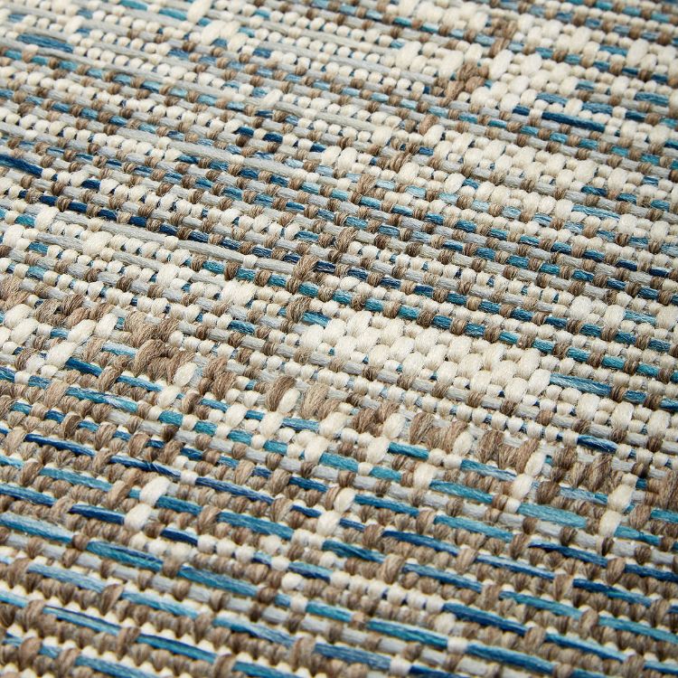 Picture of VINTAGE PATCHWORK BLUE OUTDOOR RUG