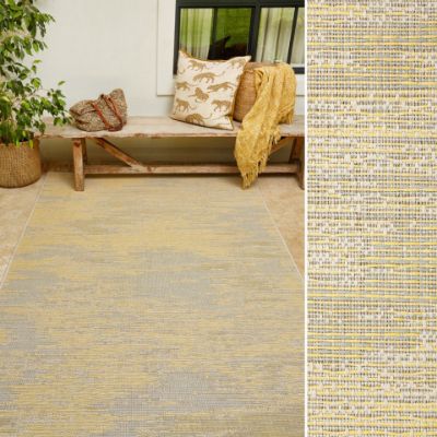 Picture of 2.00 x 3.00 CONCRETE YELLOW OUTDOOR RUG