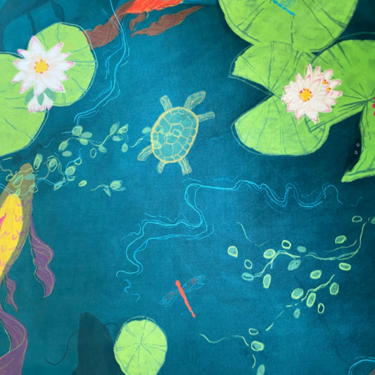 Picture of POND LIFE | JANÉ CTCA (PRINTED RUG)