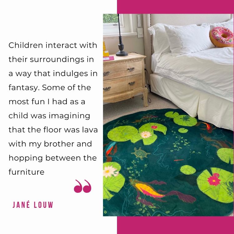 Picture of POND LIFE | JANÉ CTCA ROUND (PRINTED RUG)