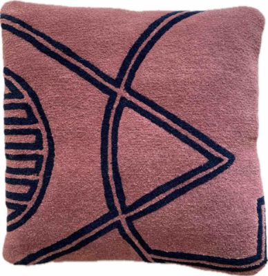 Picture of RED RUST CUSHION (HAND-TUFTED) 