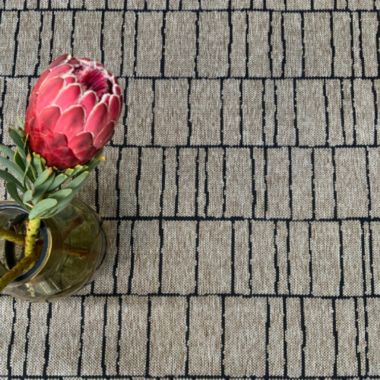 Picture of Stacks Almond/Black | Wall to wall Carpet