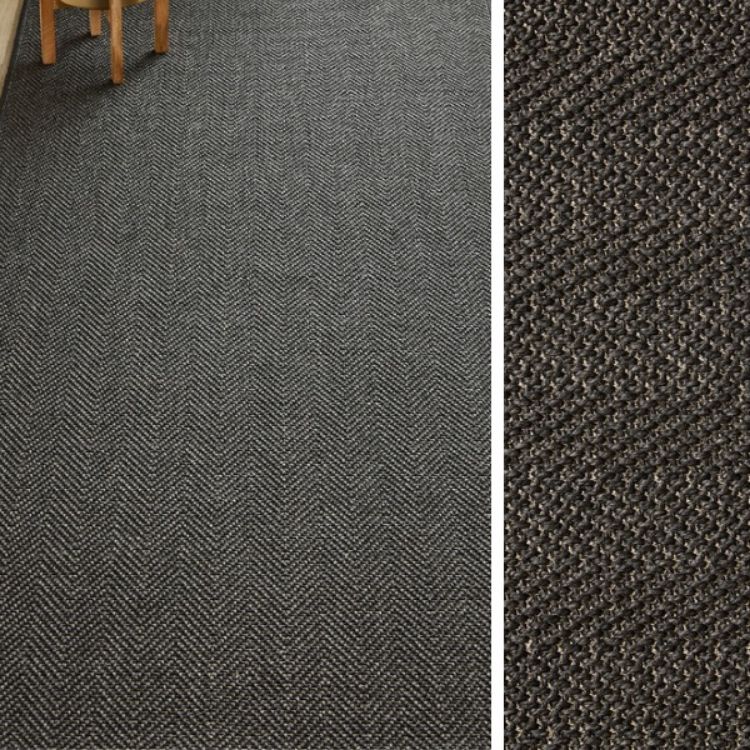 Picture of Natural Look Weave Black | Wall to wall Carpet