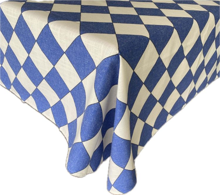 Picture of CHECKER BLUE (TABLECLOTH)