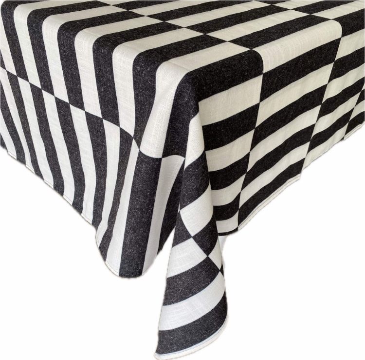 Picture of BROKEN STRIPE BLACK (TABLECLOTH)