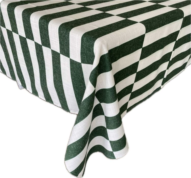 Picture of BROKEN STRIPE GREEN (TABLECLOTH)