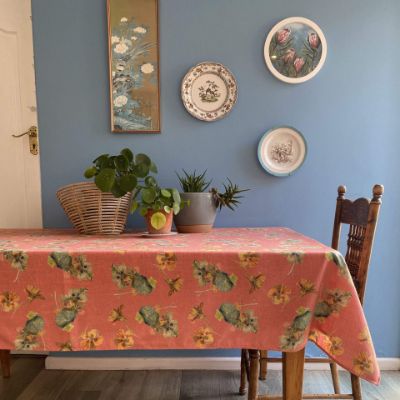 Picture of NASTURTIUM CORAL (TABLECLOTH)