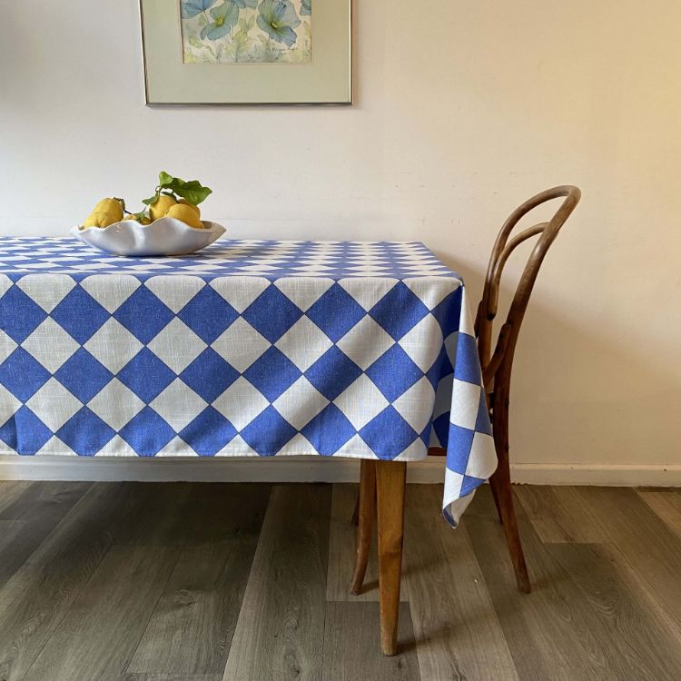 Picture of CHECKER BLUE (TABLECLOTH)